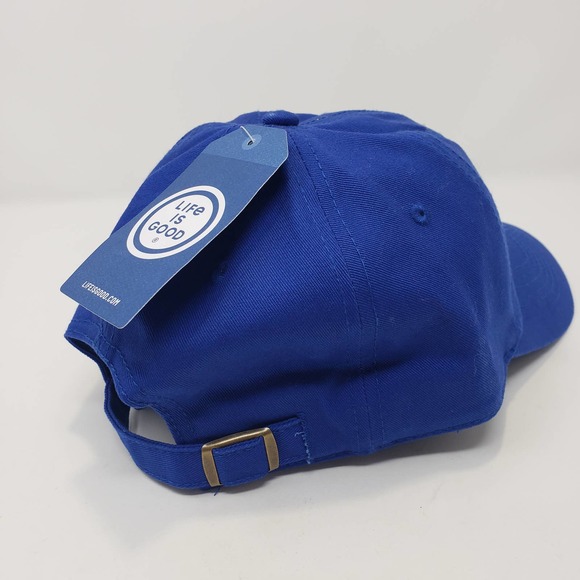 Life Is Good Jammin Jake Snowboard Blue Baseball Cap Hat Embroidered Adjustable - Picture 5 of 7